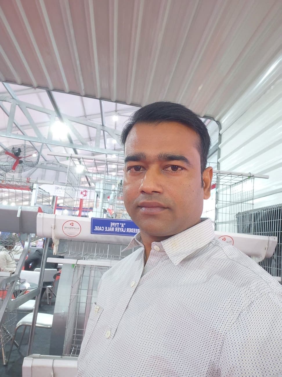 পোলট্রি কেজ প্রদর্শনী — Type A breeder layer male cage।